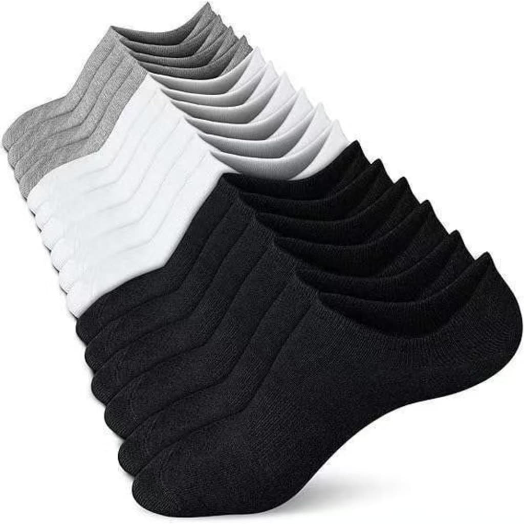 Meias de algodão puro para homem e mulher, absorventes de suor, respiráveis ​​e resistentes a odores.