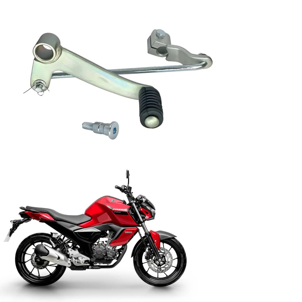 Pedal Câmbio FZ15 ABS 2023-2026 – Modelo Original com Haste