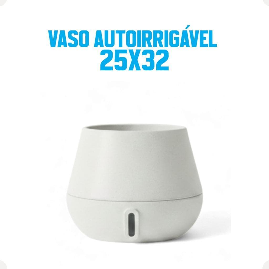Vaso Brota Cuia M 25x32 Marrom Absoluto Design Atemporal Decoração Jardim Varanda