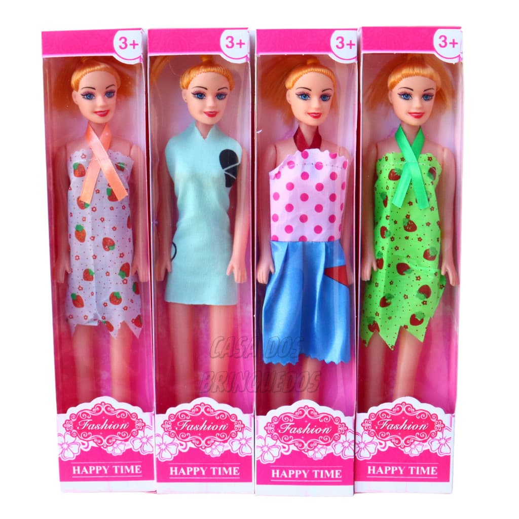 Kit Com 10 Magrelas Bonecas Baratas na Caixa Brinquedos