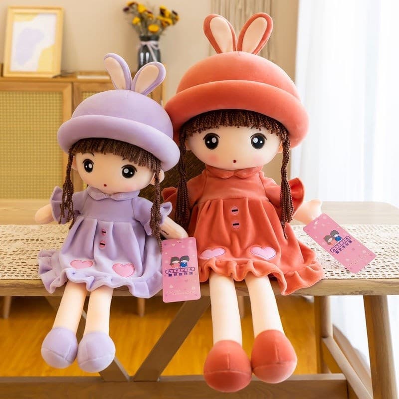50cm brinquedo de pelúcia bonito boneca de pano/Princesa Coelho boneca macia/Presente de aniversário para crianças MLGM