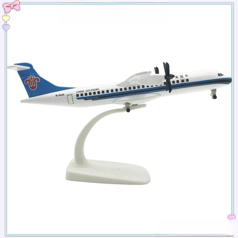 1 Peça 20cm Modelo De Aeronave ATR Metal Fundido Coleção De Liga Presente Novo Brinquedo Infantil 9LNC