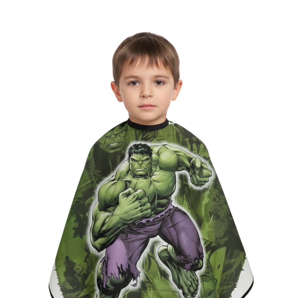 Capa Corte Infantil Profissional Microfibra HULK