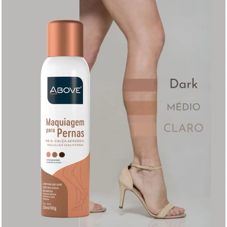 Maquiagem para Pernas Meia-Calça Aerosol 150ml/90g Above Baston