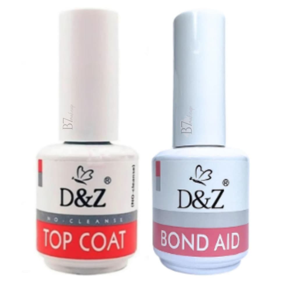 Kit Blindagem D&Z Top coat + Base Gel UV Nail