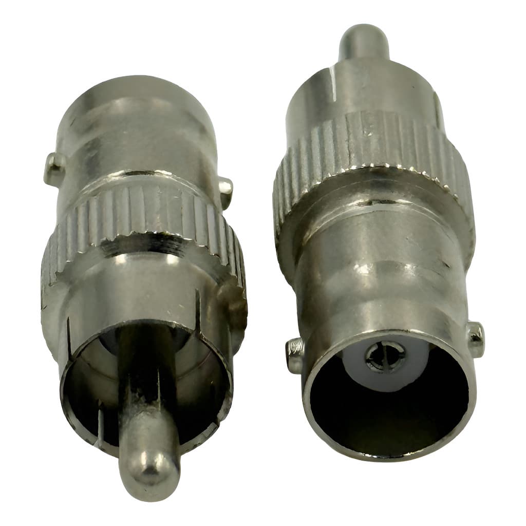 Kit 5 Conector Rca Macho X Bnc Femea - Cftv Audio Video