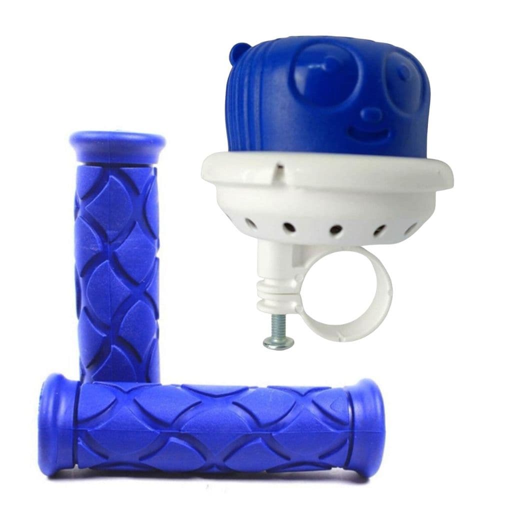 Kit Bike Infantil Azul Punho Buzina Aro 20 Masculino