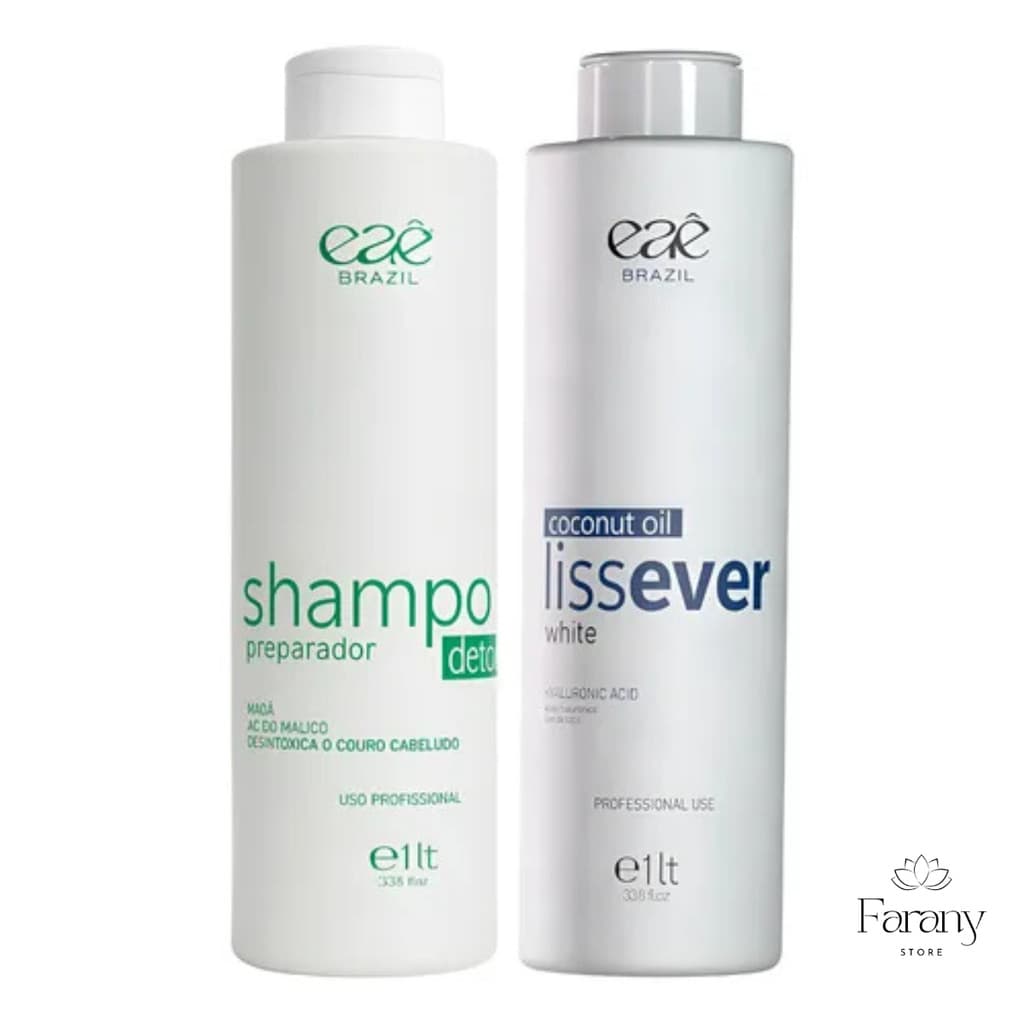 Progressiva LissEver White + Shampoo Antirresiduo 1L EAÊ Cosméticos