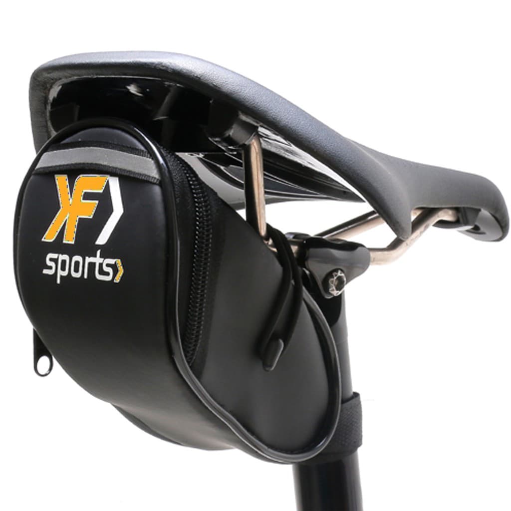 Bolsa Bolsinha de Selim Para Bike Bicicleta F Sports Slim Impermeável Laranja
