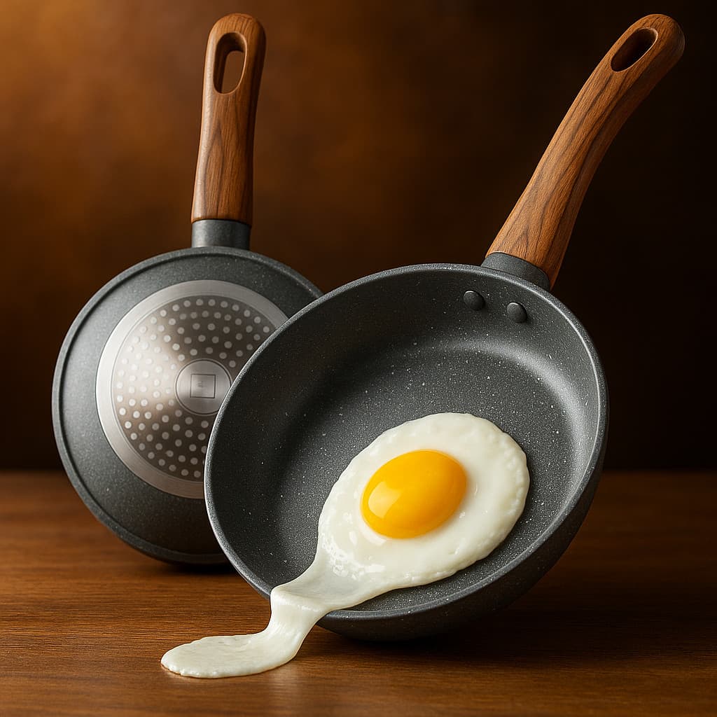 Frigideira 20cm Revestimento Cerâmico Antiaderente Sem Óleo Ideal Dieta Refeições Saudáveis