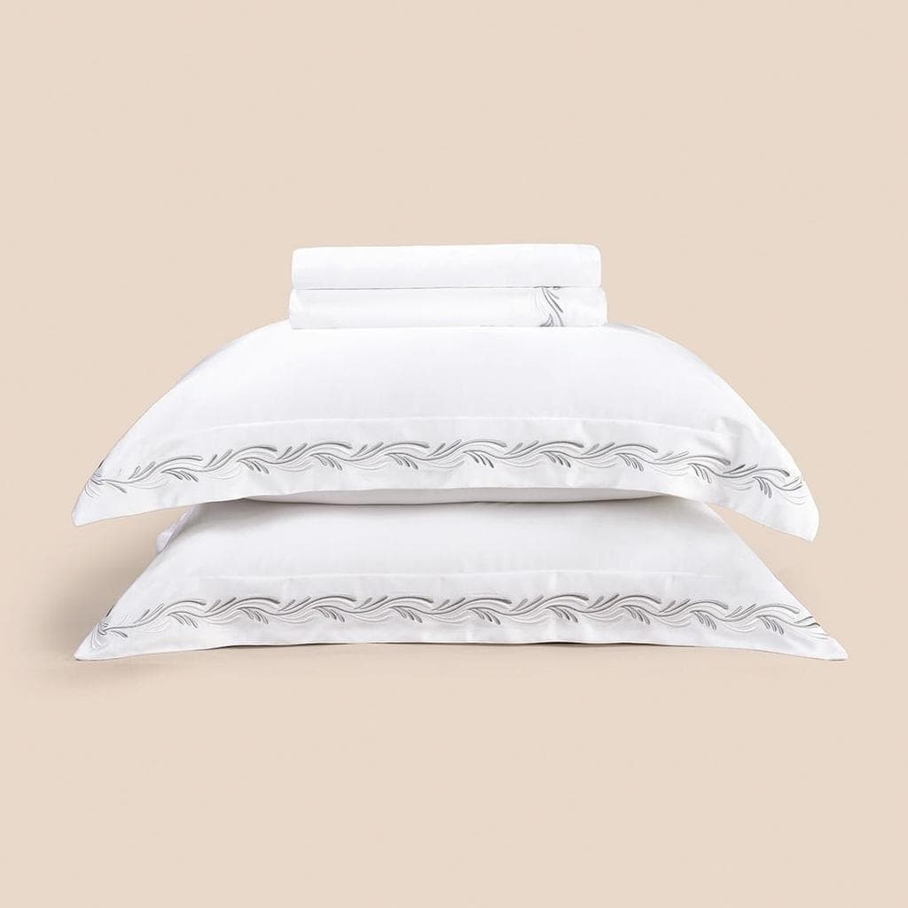 Jogo de Cama Queen 4 Peças Altenburg Haus Ondas Branco