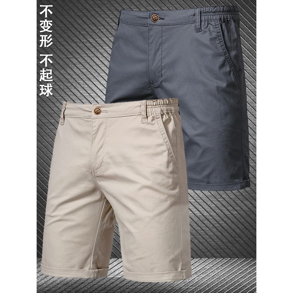 Shorts masculinos verão Street Wear calças cortadas puro algodão High-End solto calças casuais respirável macacão reto s