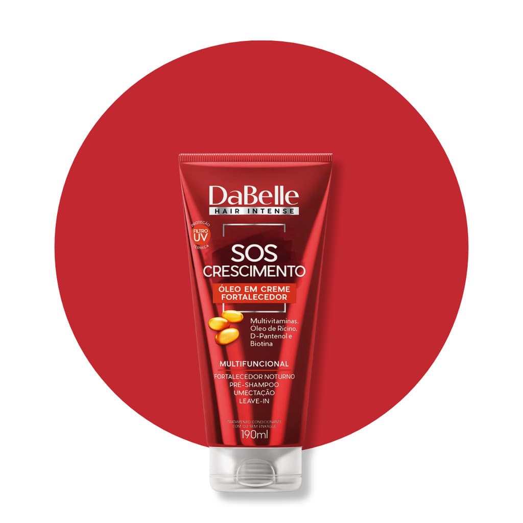 Óleo Creme DaBelle Sos Crescimento Hidratação Cabelos Fortes 190ml
