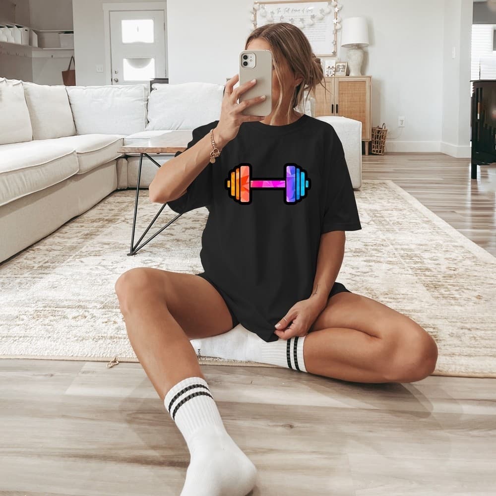 Blusa Feminina Roupa 100% Algodao de Academia Camiseta Camisa Blusao Treino Gym Alter