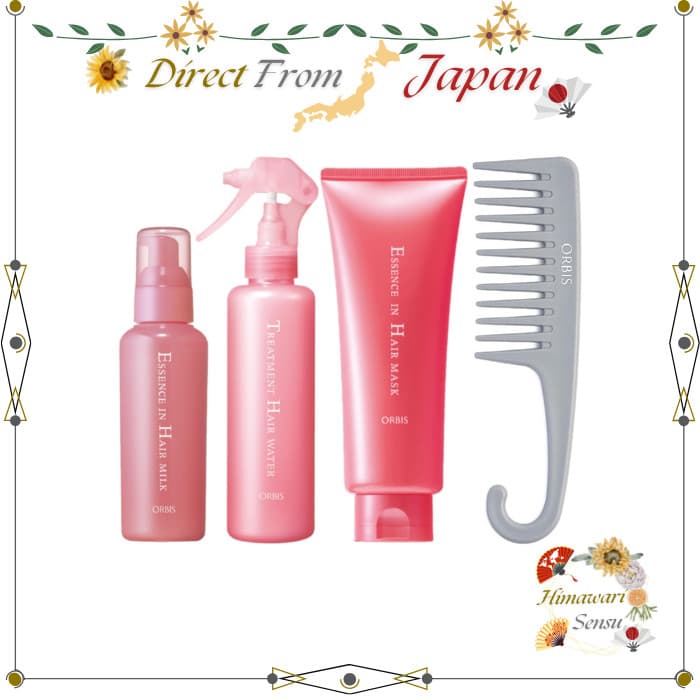 ORBIS Essence Hair Care Hair Milk 2 item Set with Comb & 3STEP Set【 Direct from Japan 】