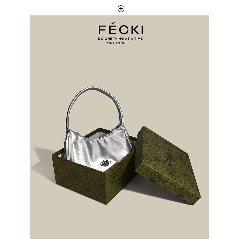 FECKI nicho Design axilas saco feminino 2025 primavera novo estilo High-End Baguette saco Super quente bolsa na moda