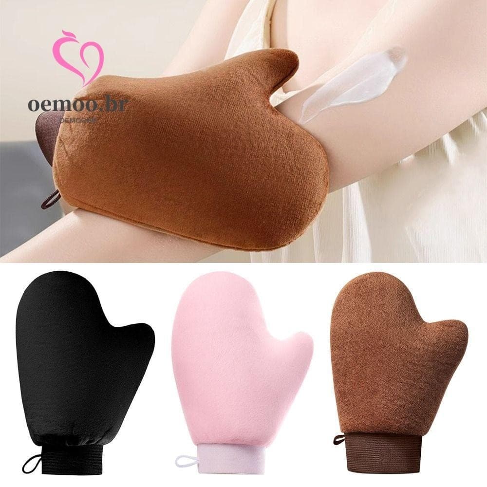 1 Pçs Luva De Dedo Reutilizável Corpo Auto Tan Aplicador Luvas De Bronzeamento Creme Loção Mousse Limpeza Corporal