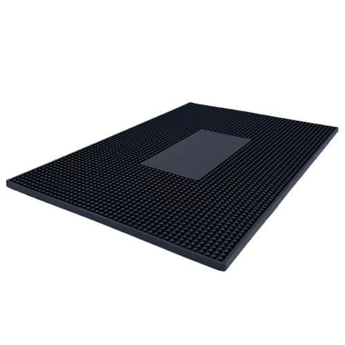 Barmat de Borracha Preto 45x30