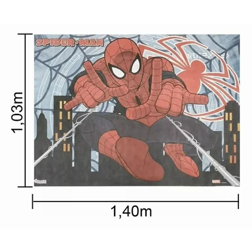 Painel Retangular de TNT para Decoração Festa Homem-Aranha Piffer