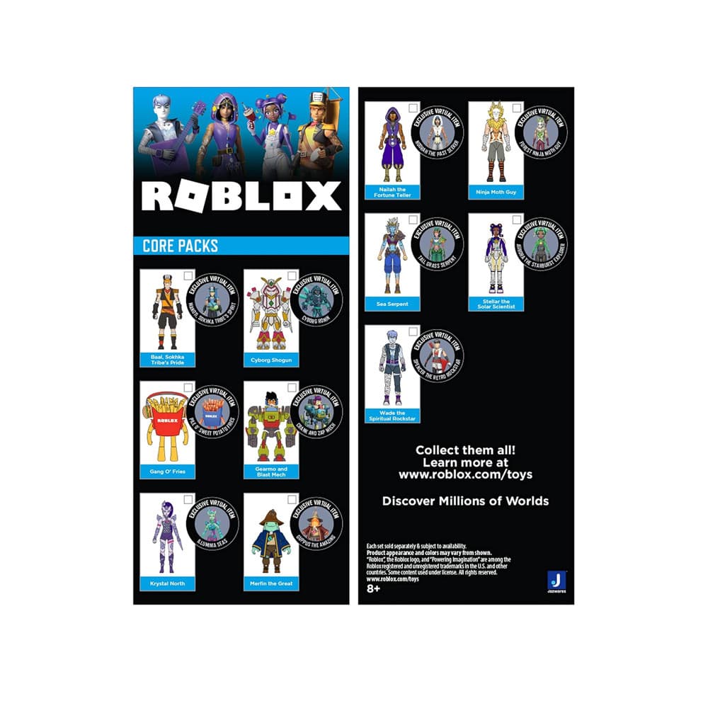 Boneco Roblox Nailah The Fortune Teller Articulado com Acessórios Sunny