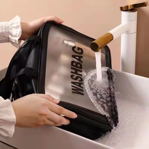 Necessaire Organizadora Compacta Com Alca Portatil Multiuso Sortida