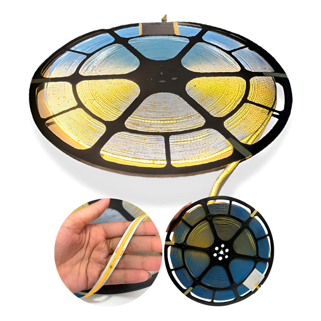 50m Fita Led Cob 288led/m 110v220v Direta Energia Par Perfil
