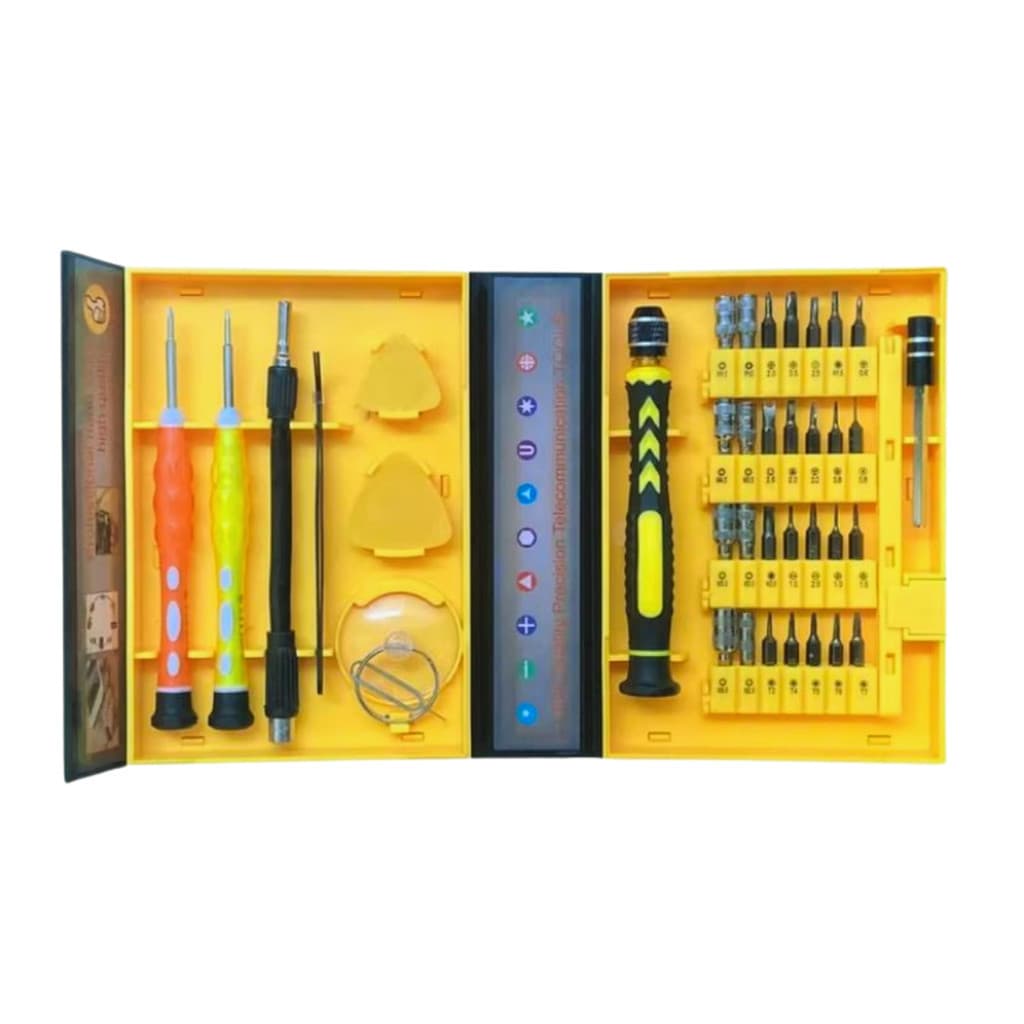 Kit Chaves Ferramentas  Celular Tablet Notebook 38 Peças Acessórios Alto Padrão
