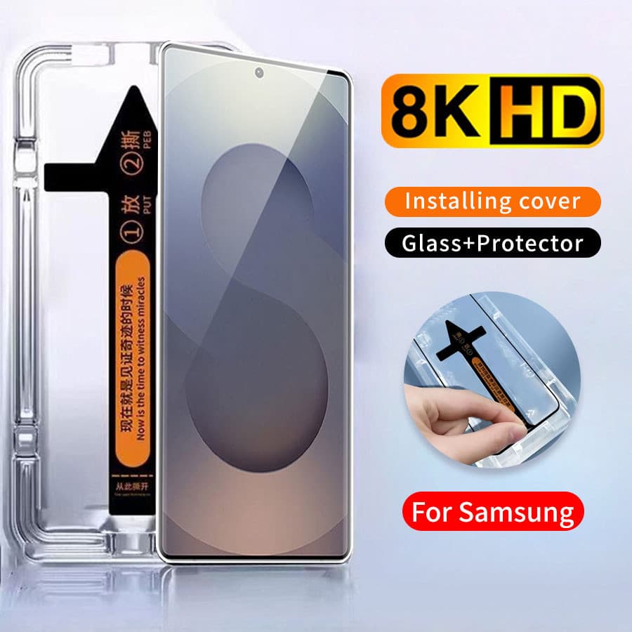 Fácil Instalação Privacidade Película de vidro Para Samsung Galaxy S26 Ultra S25 FE S23 S24 S20 S22 S21 Plus Pelicula
