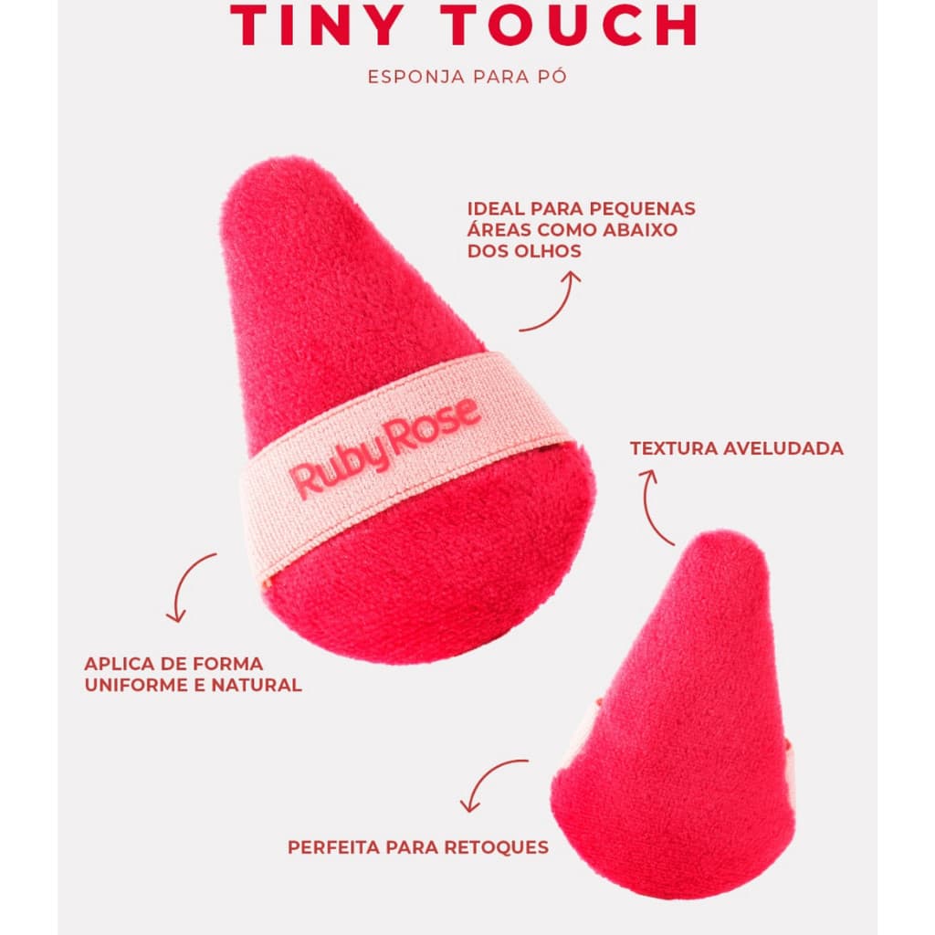 Esponja Tática Ruby Rose HBA7005 | Aplicador de Alta Definição