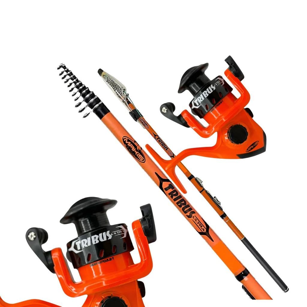 Kit Vara Telescopica 2,40mts e Molinete Ultra Light Tribus