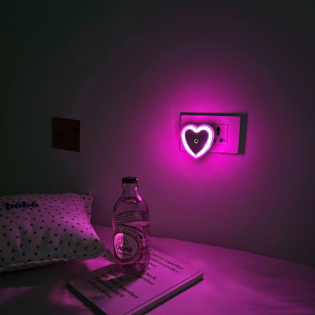 Lâmpada Led Economizadora De Energia Para Casais , Quarto , Atmosfera , De Cabeceira , Controle De Luz Noturna .