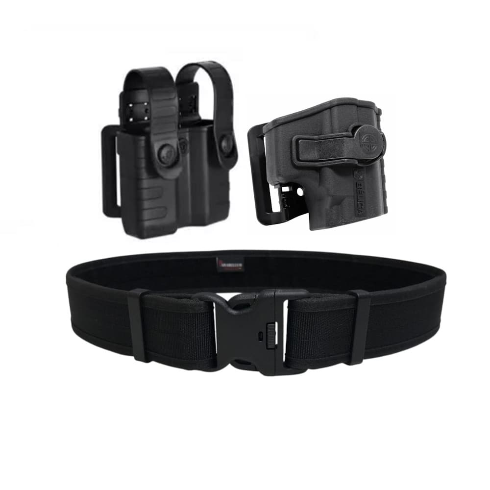 Coldre Eagle Fit Cintura + Porta Carregador Bélica + Cinto