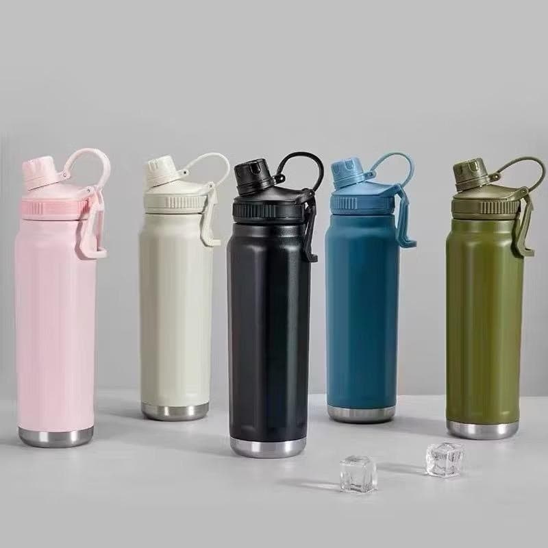 Garrafa Térmica Inox 800ml – 12h Gelada  | 5h Quente