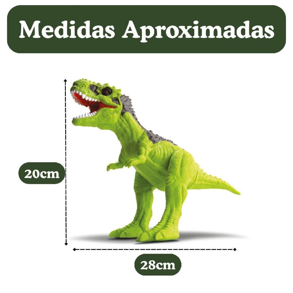 Dinossauro Rajassauro 28Cm Dino Em Vinil Macio - Bee Toys
