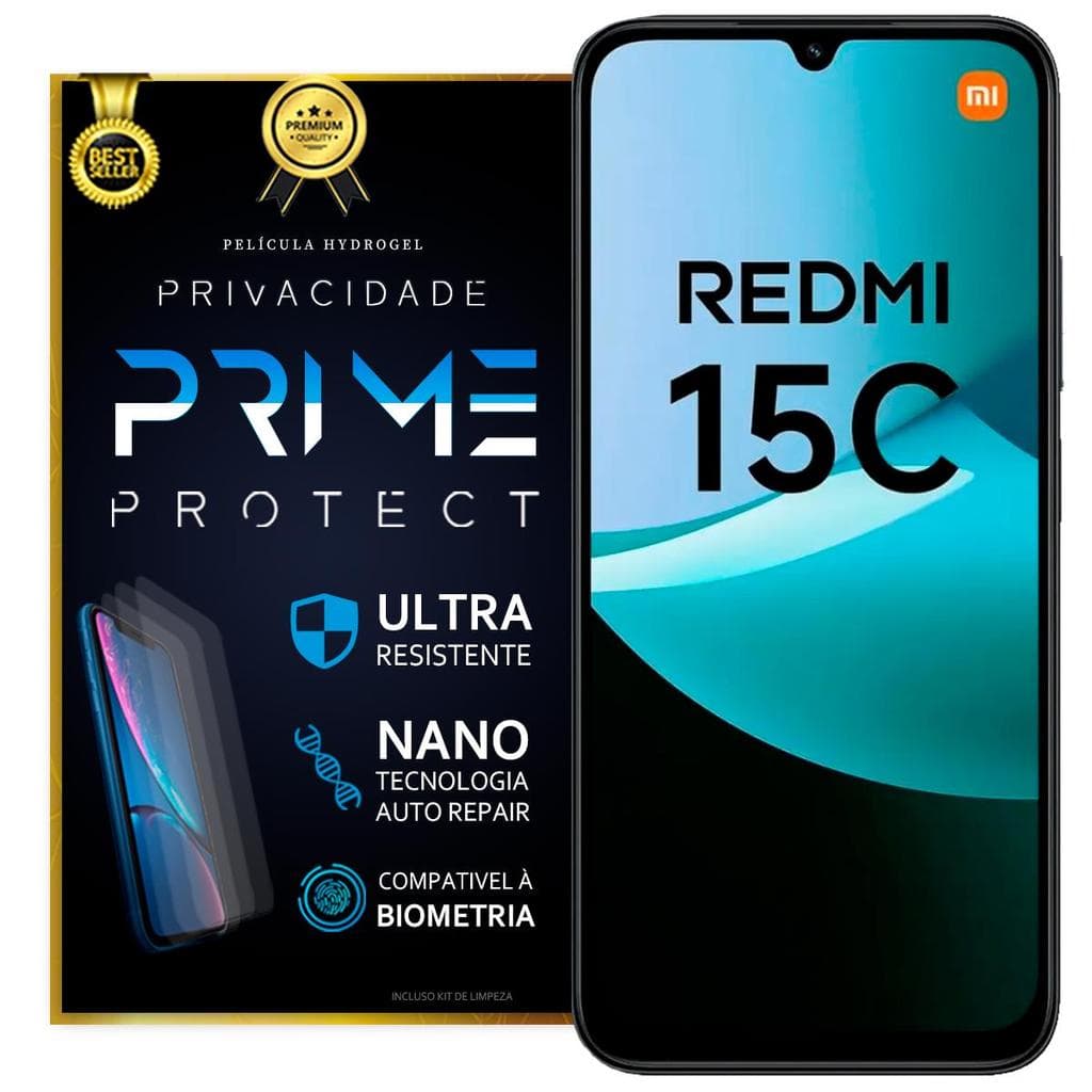 Película Hidrogel Frontal Redmi 15C 4G Privacidade
