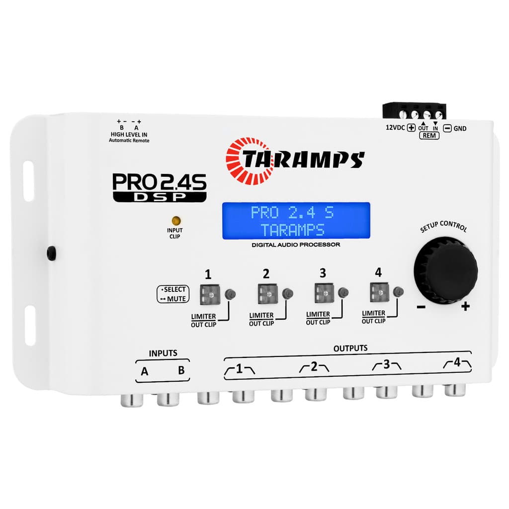 PROCESSADOR DE AUDIO DIGITAL TARAMPS PRO 2.4 S BRANCO