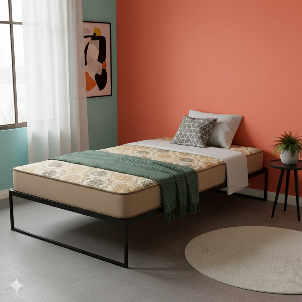 Colchão Solteiro, D28 Espuma Alta Densidade ,88x188x14cm ,Linha Premium Promoção