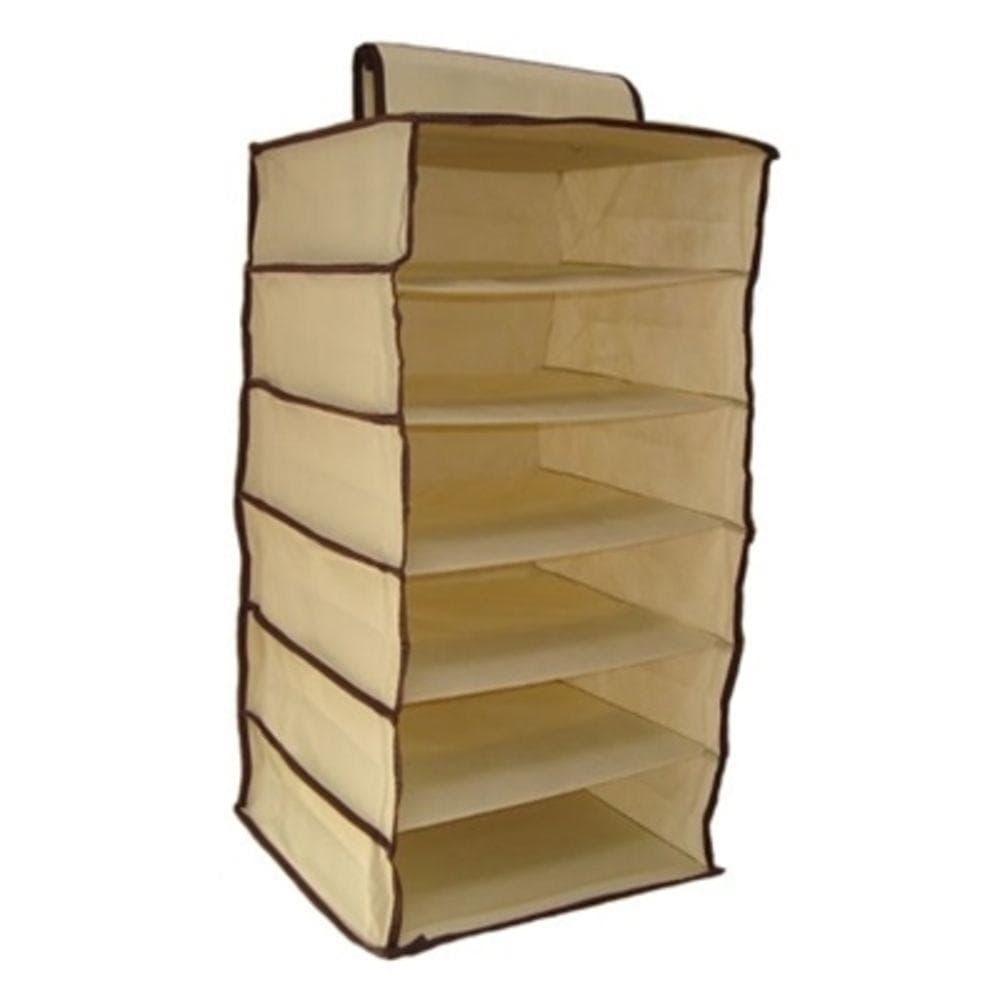 Organizador guarda 6 prateleiras roupa sapateira vertical