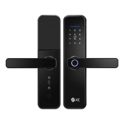 Fechadura Digital Eletrônica Inteligente CI400 Bluetooth – Cor Preta, Sistema de Segurança Avançado