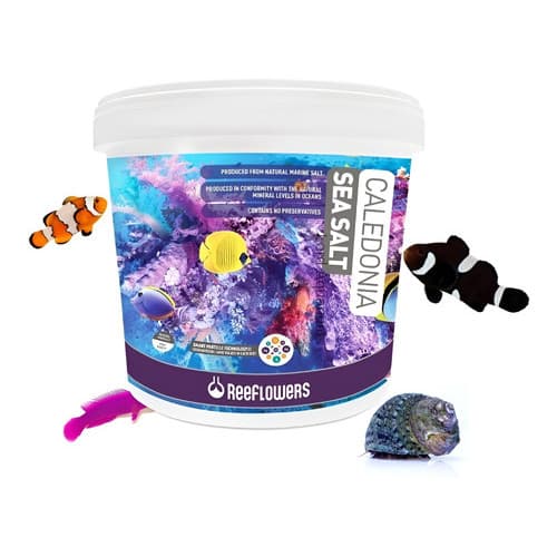 Sal Marinho Reeflowers Caledonia Sea Salt 22,5kg Uso Aquario