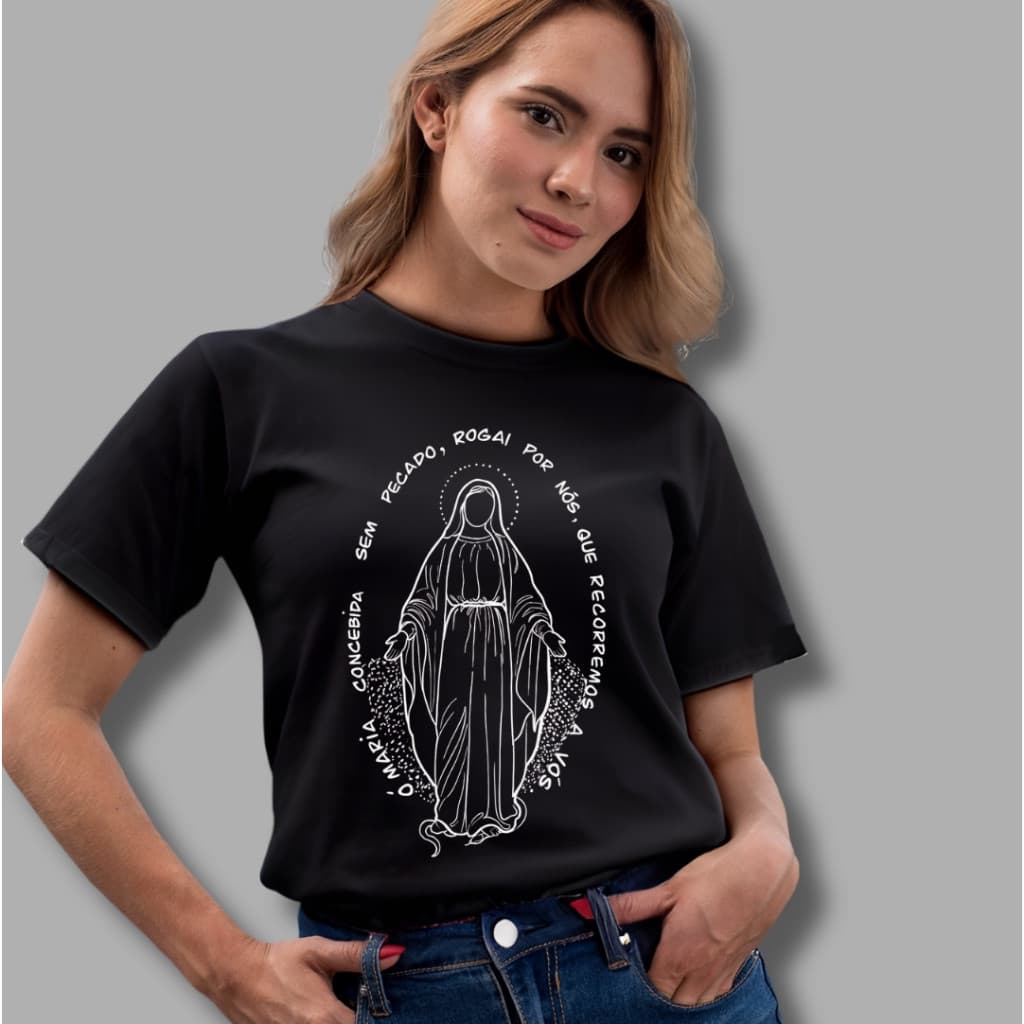 Blusa feminina nossa Senhora das Graças| t-shirt feminina católica