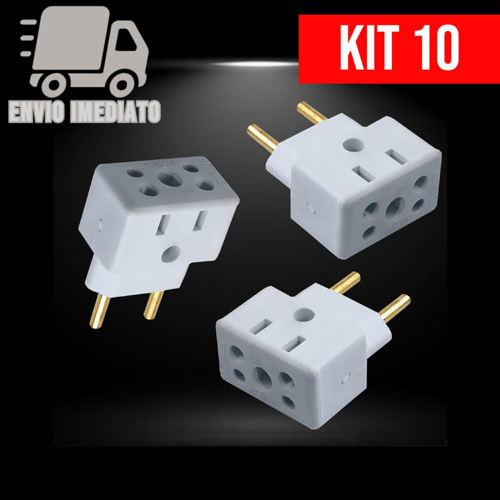 Adaptador de Tomada Bob Esponja Quadrado Benjamin Universal 10A e 20A