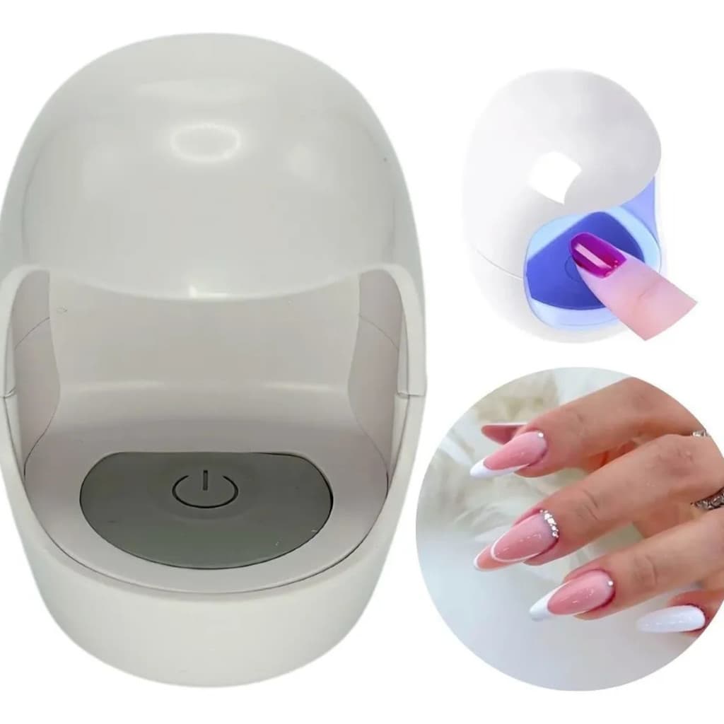 Mini Gabine Secadora De Unhas em  Gel UV LED Bivolt Portátil Pequena Carregador USB  Facilidade Conforto Em Casa