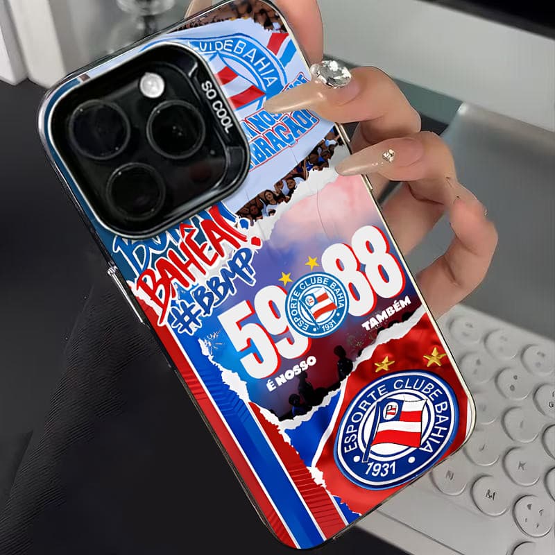 Capinha Resistente A Choques De futebol Bahia para iPhone 11 13 x xr xs max 12 14 15 16 pro max 16 7 8 Plus capinha case