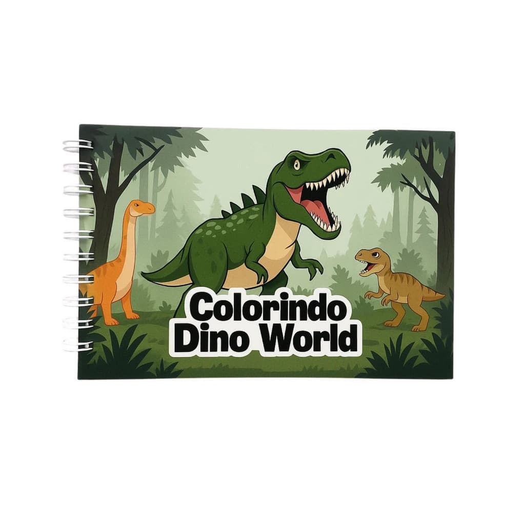 🦖 Livro de Colorir Infantil – Colorindo Dino World | 47 Desenhos de Dinossauros para Pintar