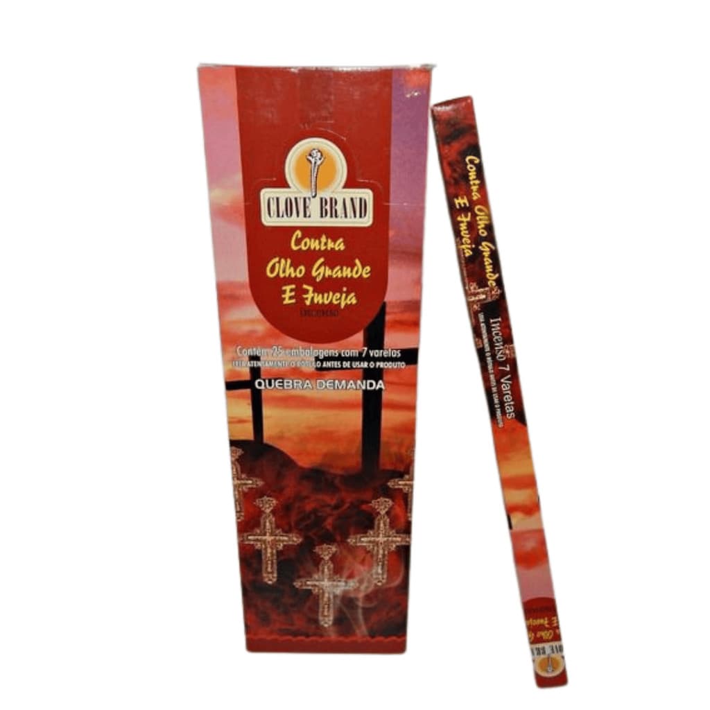 Incenso Contra Olho Grande E Inveja Clove Cx Com 175 Varetas