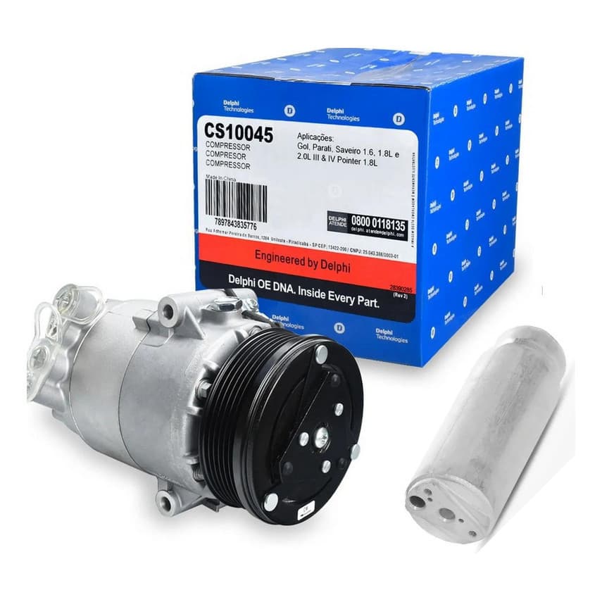 Compressor De Ar Gol / Parati / Saveiro G3 G4 Delphi+ Filtro  Lacrado NV