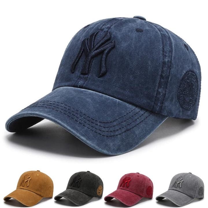 Boné De Beisebol De Algodão Vintage New York NY Macio Moda Casual Esportes Ao Ar Livre Chapéu Guarda-Sol