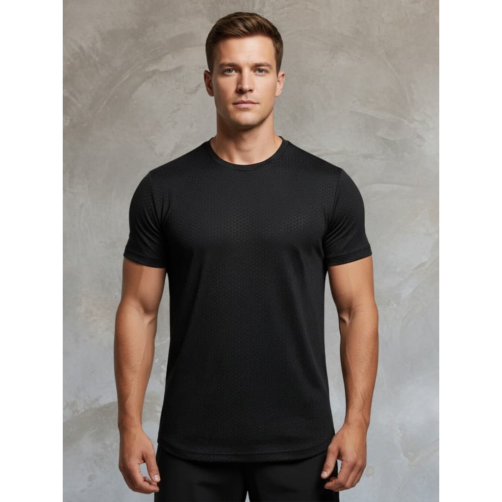 Camiseta Dry Fit Masculina Tecido Colmeia | Academia Treino Esporte | Secagem Rápida Leve