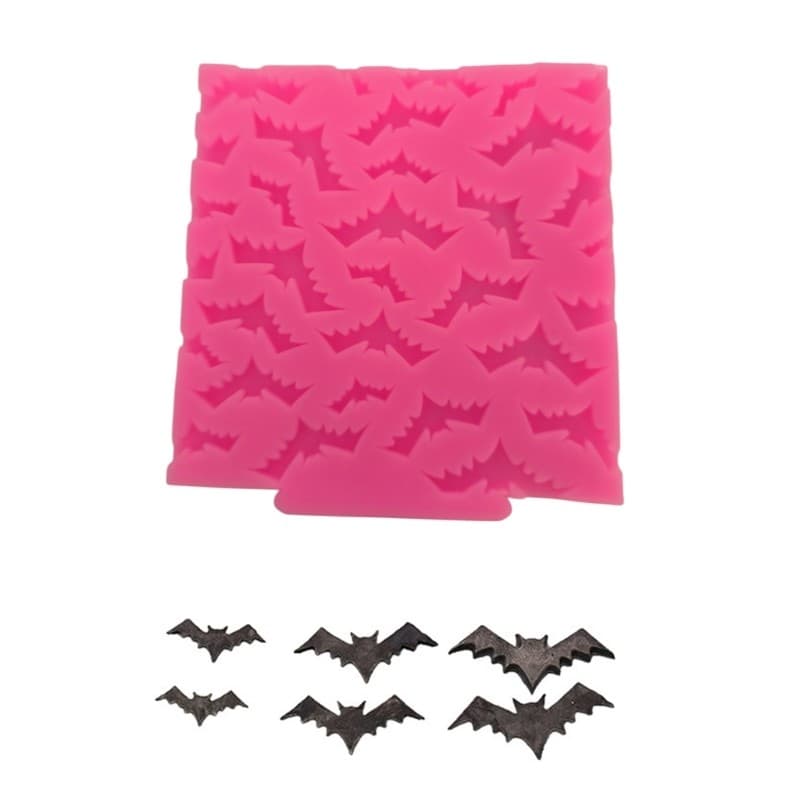 Kellnny Halloween Asa Morcego Bolo Molde De Silicone Forma Cupcake Chocolate Festa De Fondant Ferramenta De Cozimento